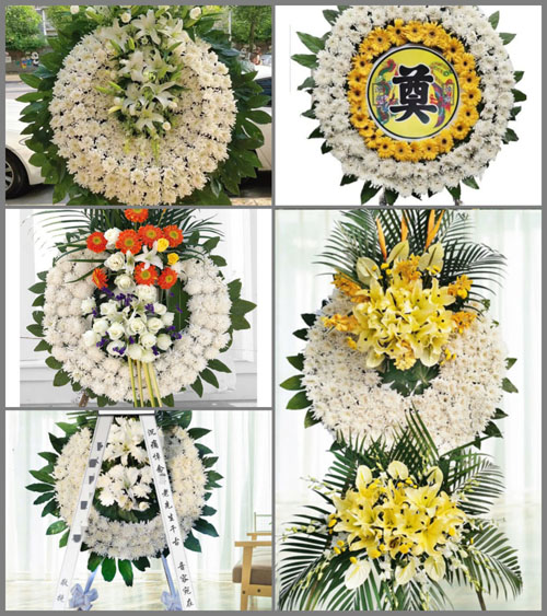 湖北孝感市应城市郎君镇街道社区花圈速递